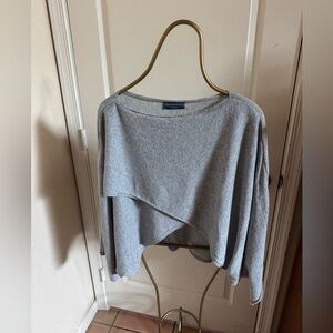 Cecile Wang France Light Gray Women's Sweater